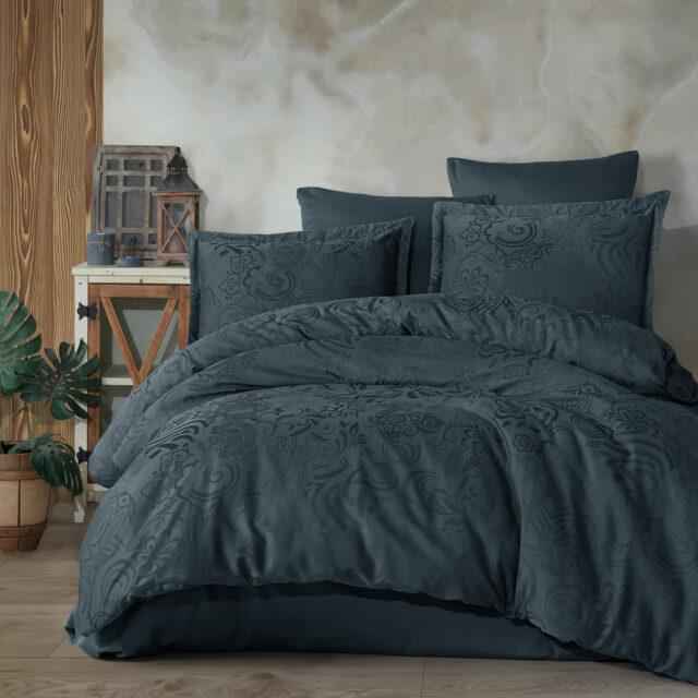 Lenjerie de pat Jacquard 100% bumbac – eleganță și rafinament în dormitorul tău! ✨💤