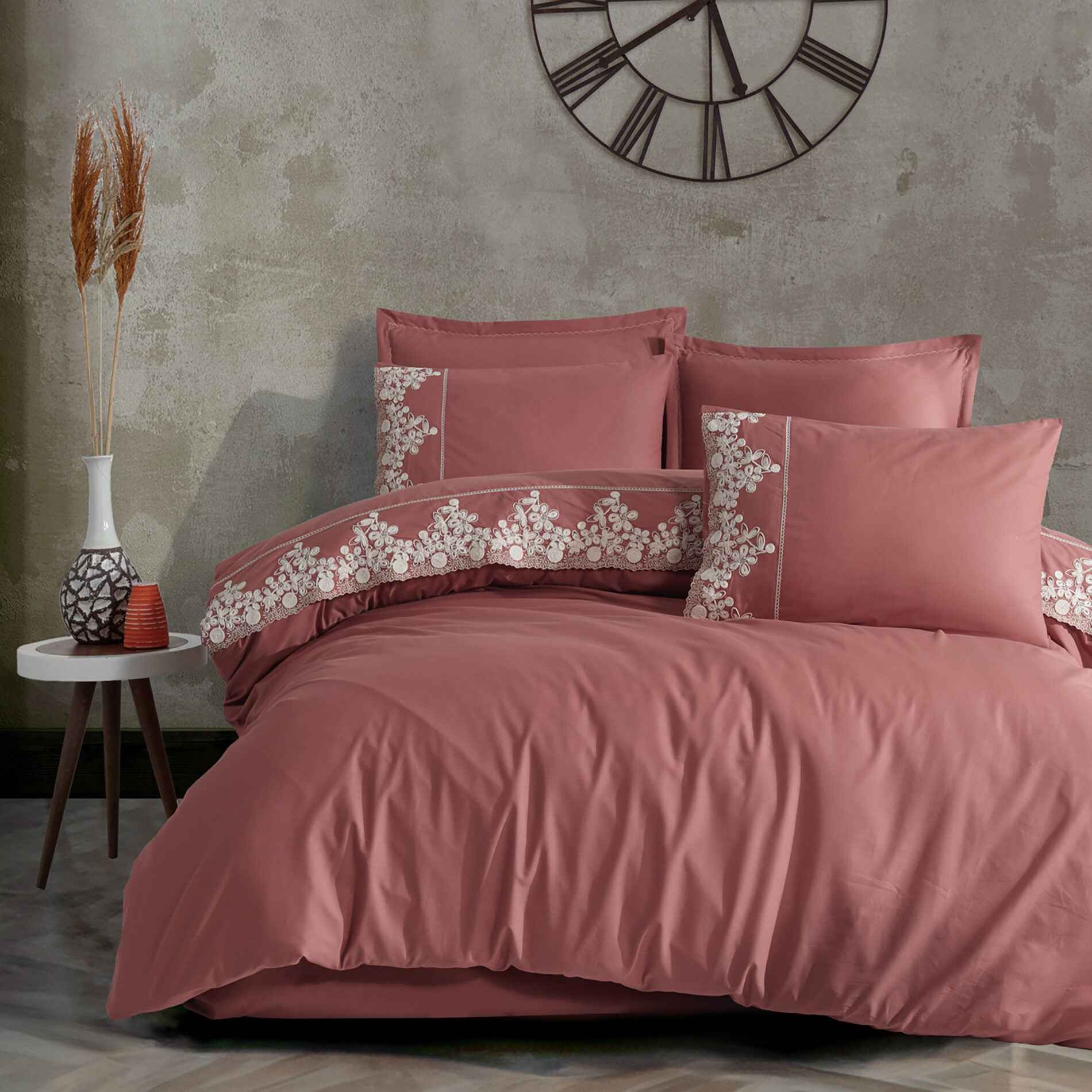 Lenjerie de pat Jacquard 100% bumbac – eleganță și rafinament în dormitorul tău! ✨💤