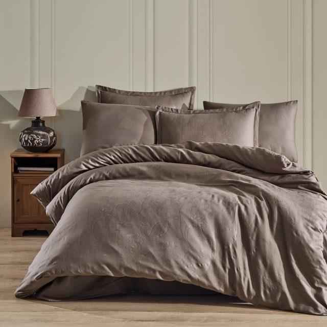 Lenjerie de pat Jacquard 100% bumbac – eleganță și rafinament în dormitorul tău! ✨💤