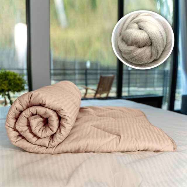 Pilotă matlasată din lână naturală – confort respirabil pentru un somn echilibrat 🌿🛌