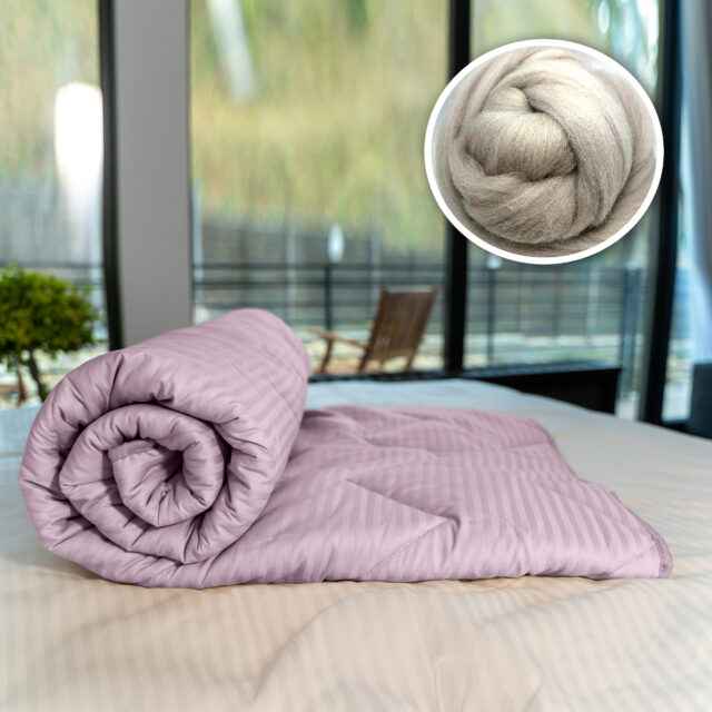 Pilotă matlasată din lână naturală – confort respirabil pentru un somn echilibrat 🌿🛌