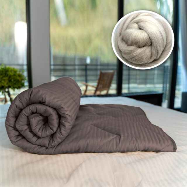 Pilotă matlasată din lână naturală – confort respirabil pentru un somn echilibrat 🌿🛌