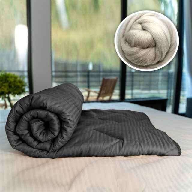 Pilotă matlasată din lână naturală – confort respirabil pentru un somn echilibrat 🌿🛌