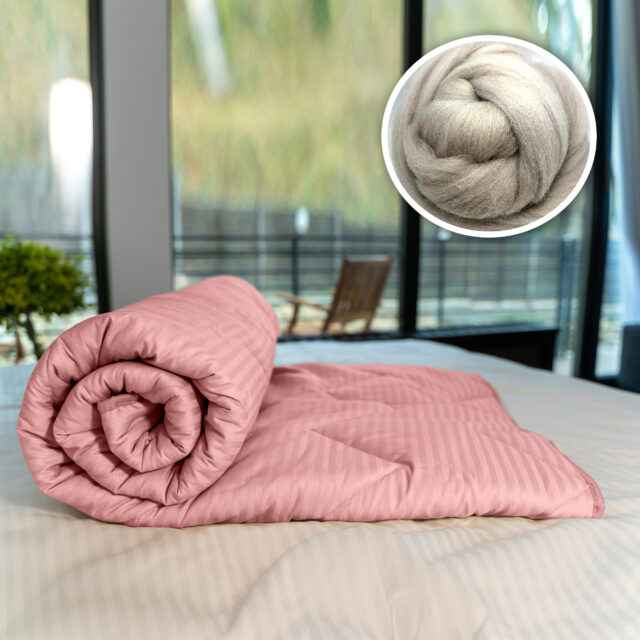 Pilotă matlasată din lână naturală – confort respirabil pentru un somn echilibrat 🌿🛌